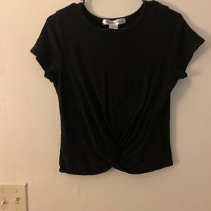 Ribbed black tee